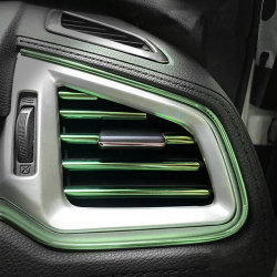 Декоративные накладки на дефлекторы в автомобиль зеленые