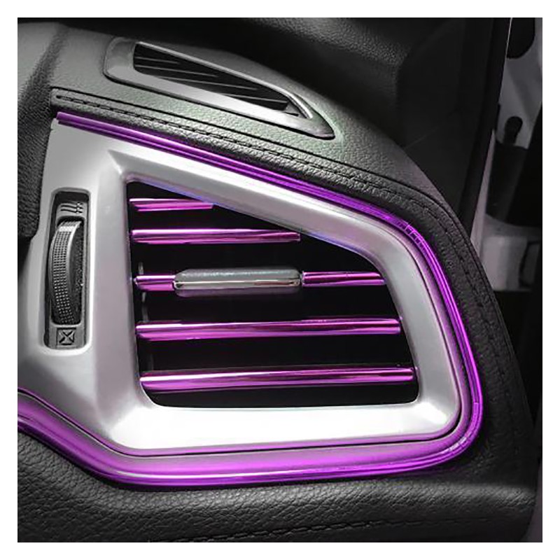 Декоративные накладки на дефлекторы в автомобиль фиолетовые