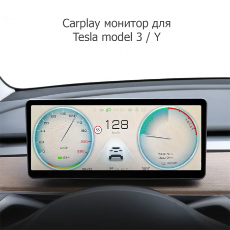 Экран 8.9 дюйма для Tesla Model 3 или Y со встроенным Carplay